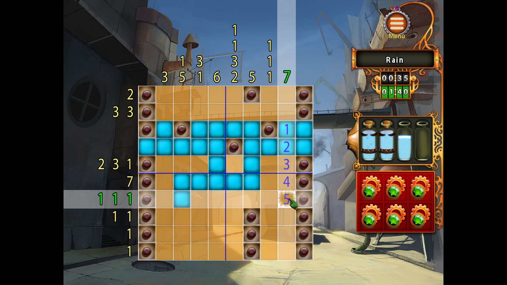 Gizmos: Steampunk Nonograms Demo Featured Screenshot #1