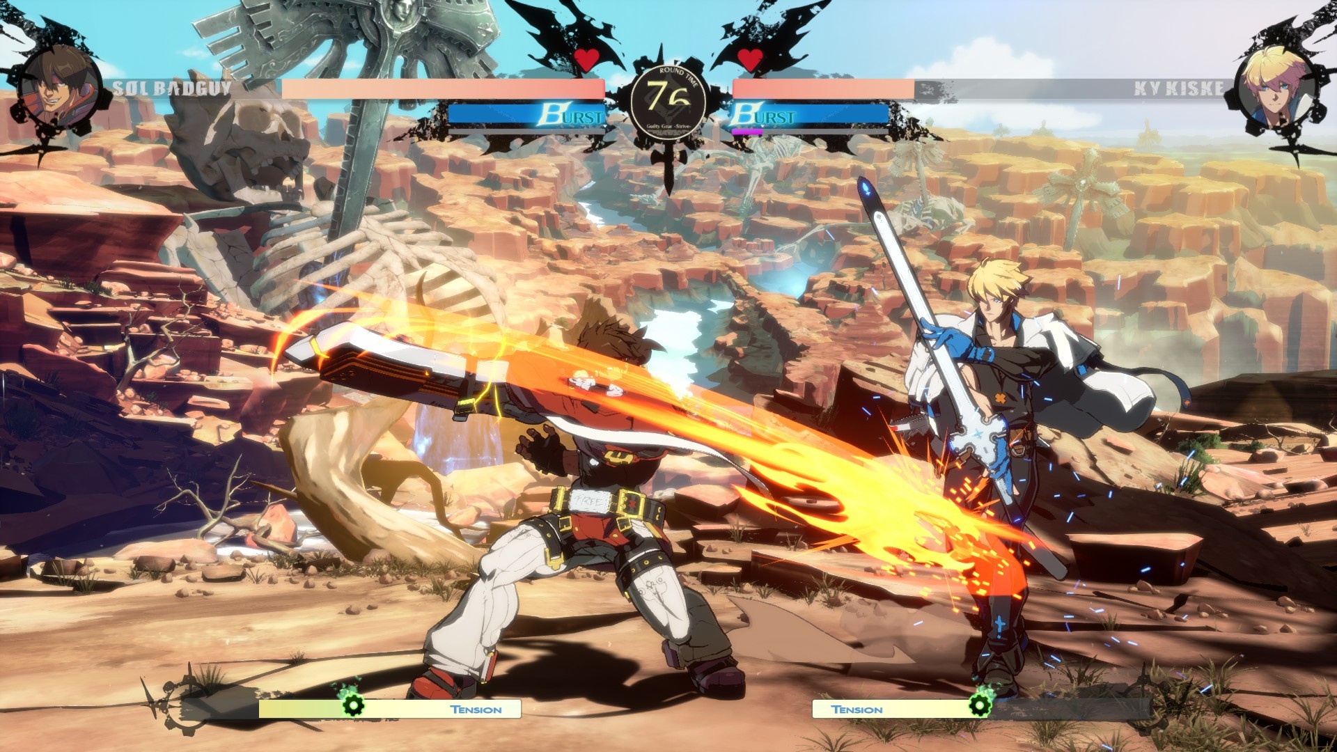 screenshot of GUILTY GEAR -STRIVE- 1