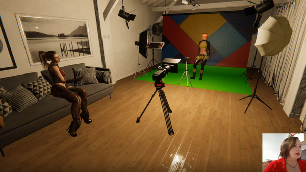 Screenshot of Photo Studio gameplay showing in-action mechanics