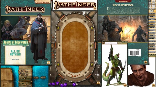 Screenshot z Fantasy Grounds - Pathfinder 2 RPG - Agents of Edgewatch AP 3: All or Nothing