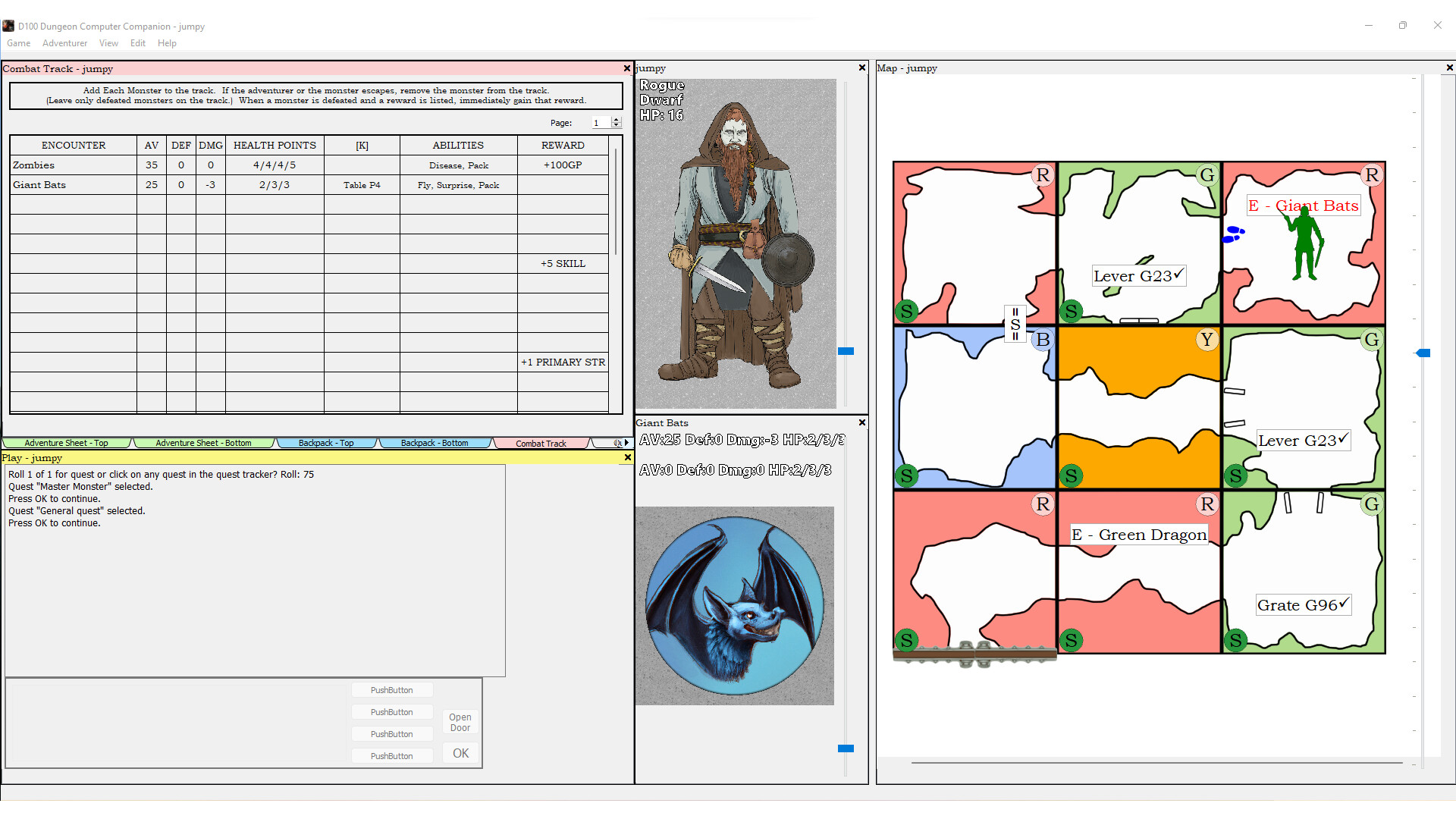 D100 Dungeon Computer Companion screenshot #6