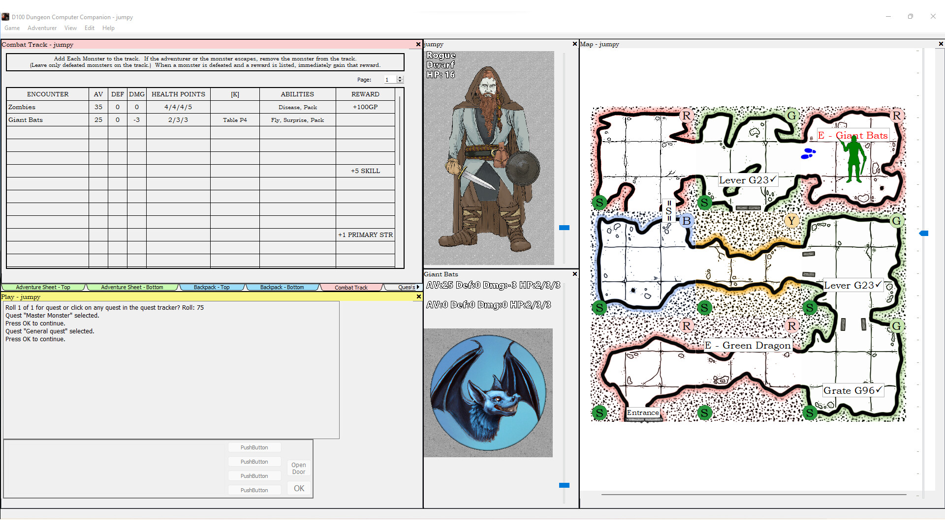D100 Dungeon Computer Companion screenshot #5