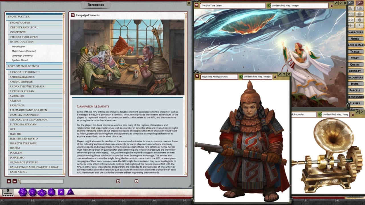 Fantasy Grounds - Pathfinder 2 RPG - Pathfinder Lost Omens: Legends Featured Screenshot #1