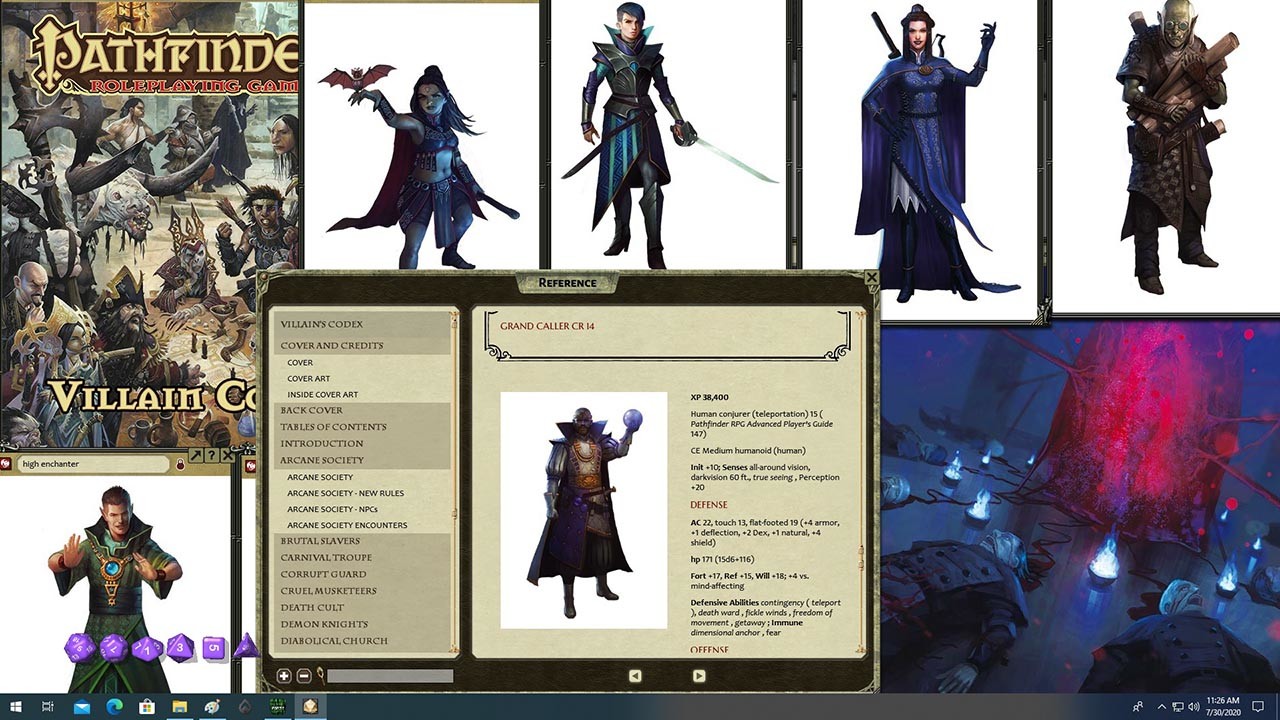 Fantasy Grounds - Pathfinder Roleplaying Game: Villain Codex Featured Screenshot #1