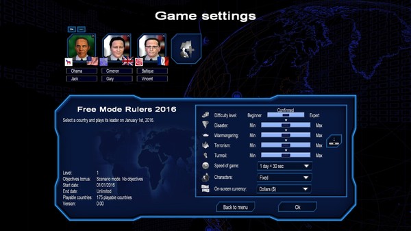 Screenshot z 2016 Scenarios - Power & Revolution 2020 Edition