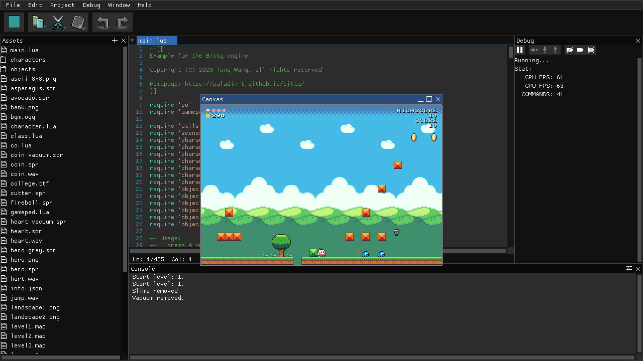 Bitty Engine Featured Screenshot #1