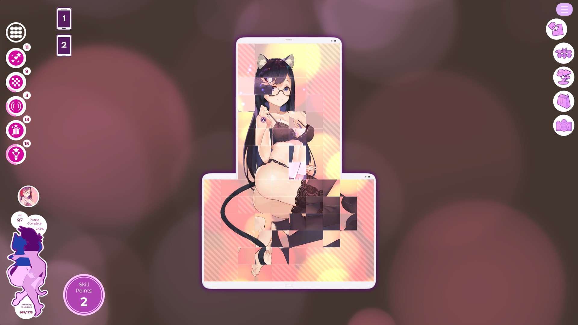 Mosaique Neko Waifus 3 Free R18 Featured Screenshot #1