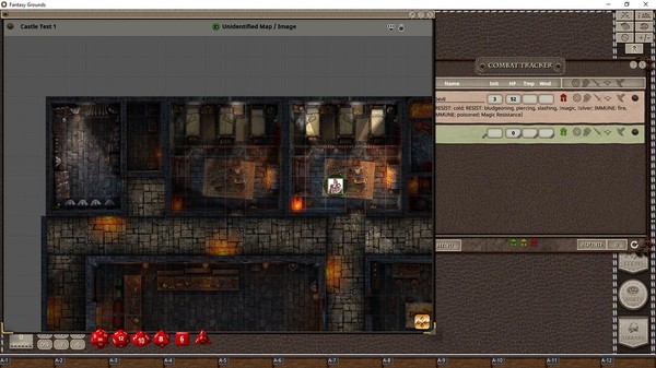 Fantasy Grounds - Black Scrolls Medieval Fantasy Castle (Map Tile Pack)