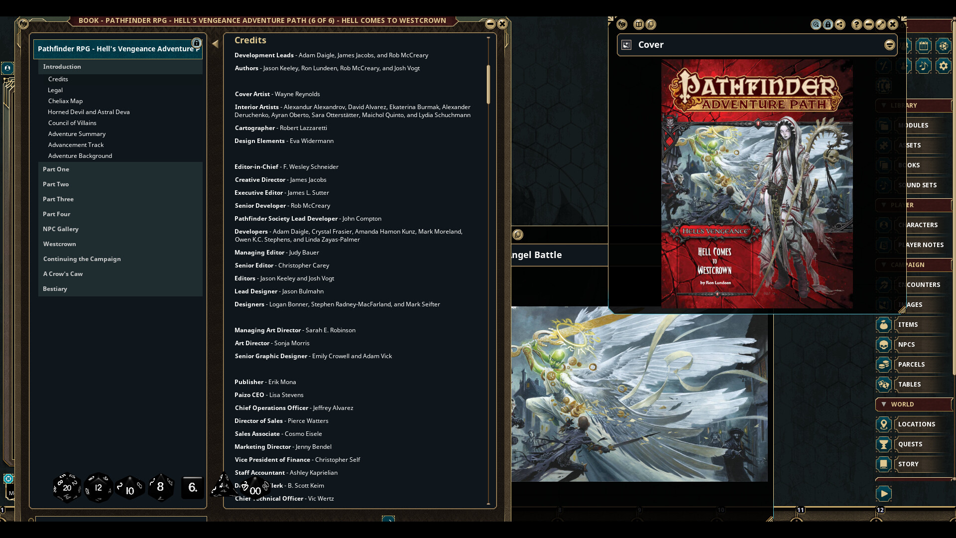 Fantasy Grounds - Pathfinder RPG - Hell's Vengeance AP 6: Hell Comes to Westcrown screenshot 1
