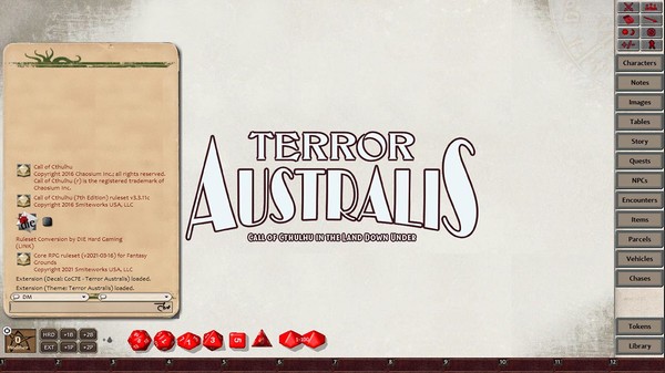 Fantasy Grounds - Terror Australis - 2nd Edition