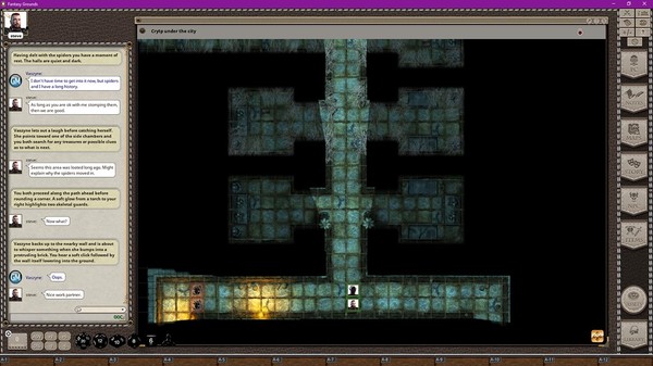 Fantasy Grounds - Black Scrolls Dark Crypts (Map Tile Pack)