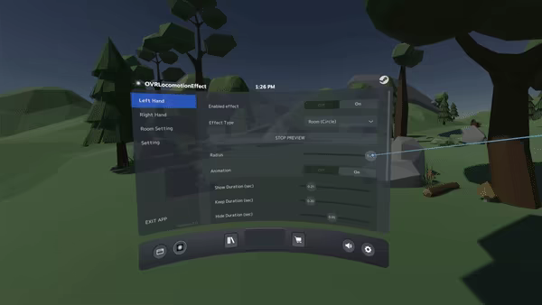 OVR Locomotion Effect : Anti-VR Sickness video 2