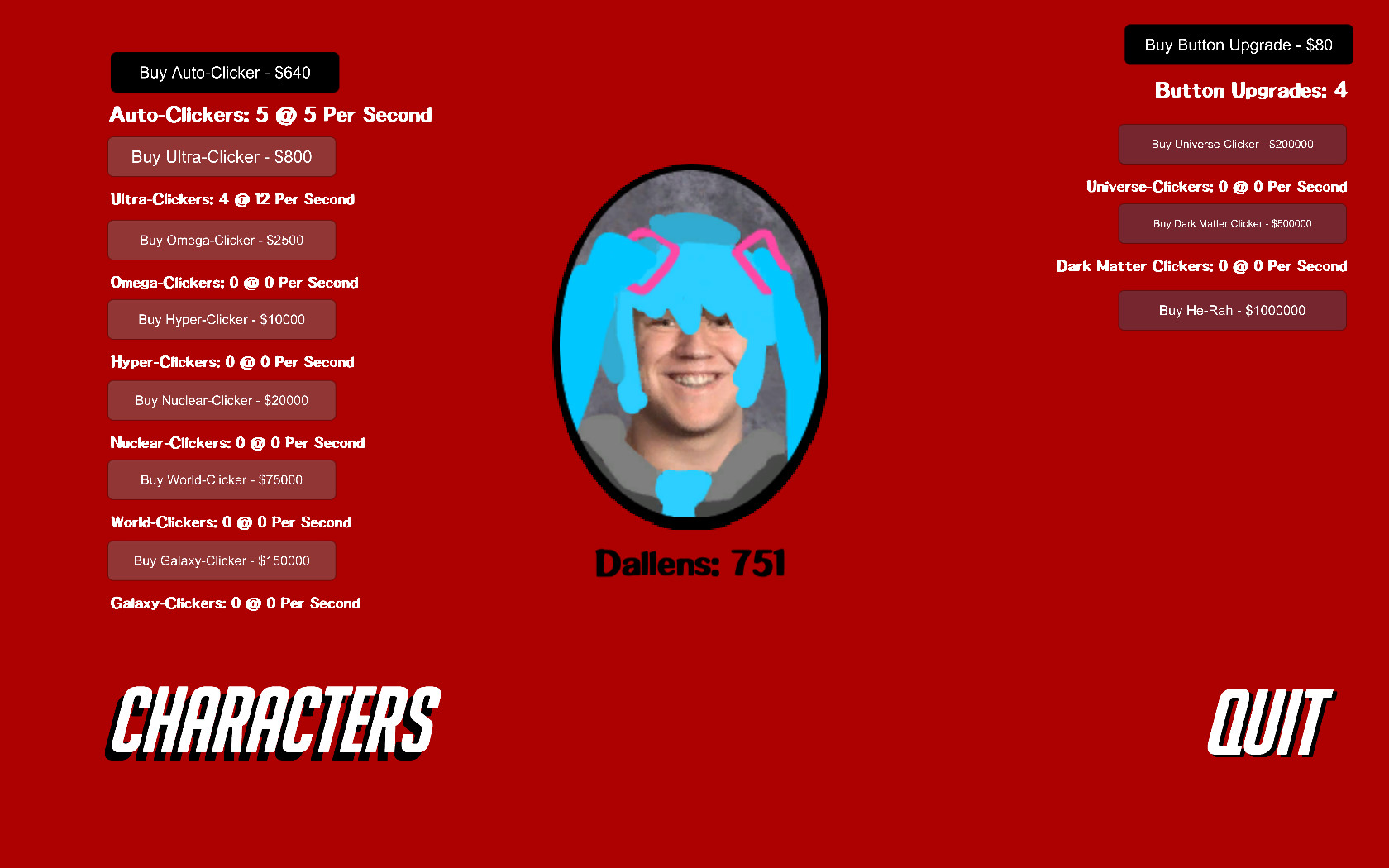 #5. Dallen Clicker Ultimate (Steam) โดย: Larsonsoft