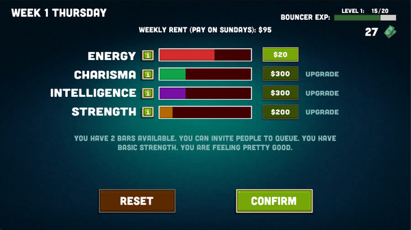Screenshot z Bouncer Story