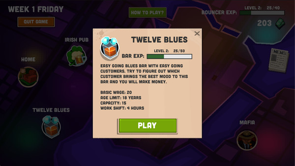 Screenshot z Bouncer Story