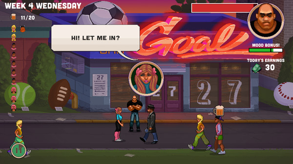 Screenshot z Bouncer Story