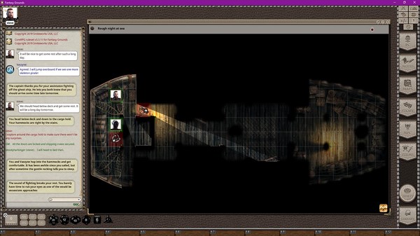 Fantasy Grounds - Black Scrolls Pirate and Ghost Ship (Map Tile Pack)
