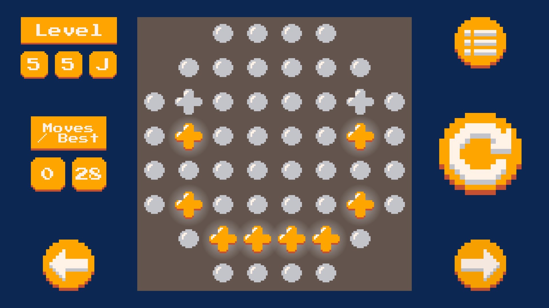 #6. On Pixels: A lights out game (Steam) Bởi: Vacation Game Studio