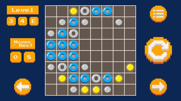 Screenshot z On Pixels: A lights out game