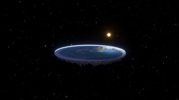 Screenshot z Flat Earth Simulator
