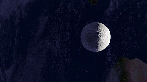 Screenshot z Flat Earth Simulator