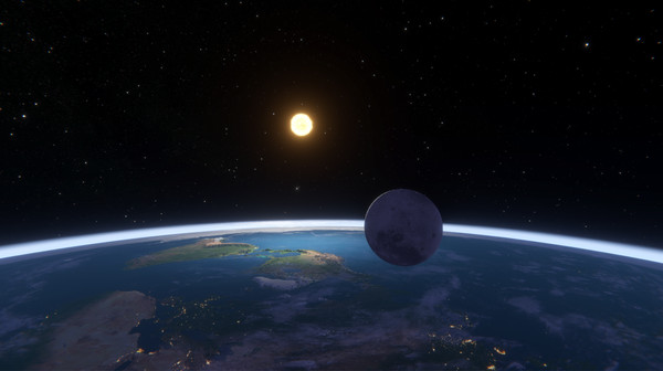 Screenshot z Flat Earth Simulator