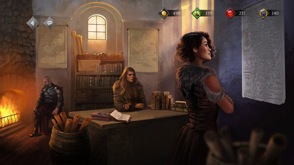 Screenshot of The Book of Bondmaids gameplay showing in-action mechanics