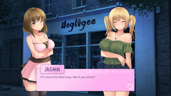 Screenshot of CamGirls: Sophie X Rias gameplay showing in-action mechanics