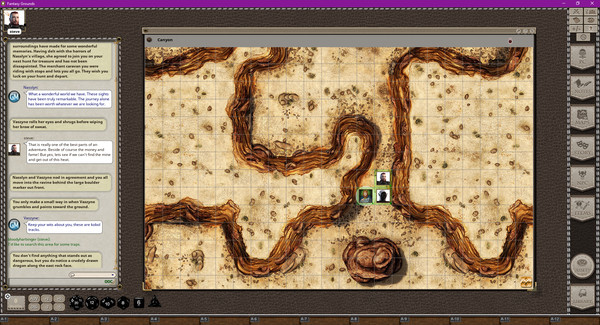 Fantasy Grounds - Black Scrolls Desert Canyons (Map Tile Pack)