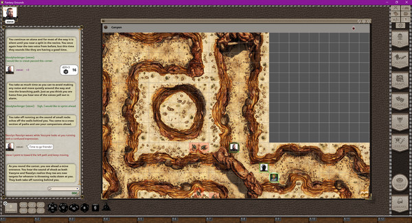 Fantasy Grounds - Black Scrolls Desert Canyons (Map Tile Pack)