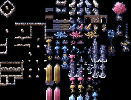 RPG Maker MV - Crystal Cavern Asset Pack
