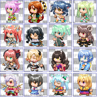 RPG Maker MV - Fantasy Heroine Character Pack 7