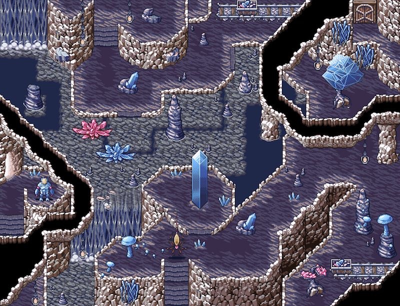 RPG Maker MZ - Crystal Cavern Asset Pack Featured Screenshot #1