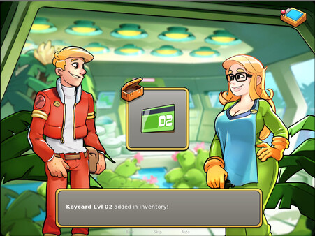 Screenshot of Space Rescue: Code Pink gameplay showing in-action mechanics