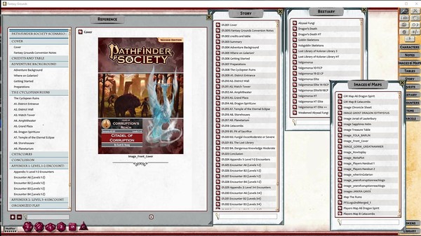 Fantasy Grounds - Pathfinder 2 RPG - Pathfinder Society Scenario #2-01: Citadel of Corruption