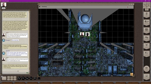 Fantasy Grounds - Black Scrolls Cemetery (Map Tile Pack)