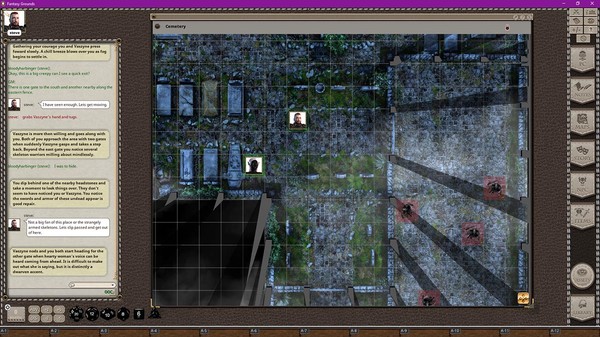 Fantasy Grounds - Black Scrolls Cemetery (Map Tile Pack)