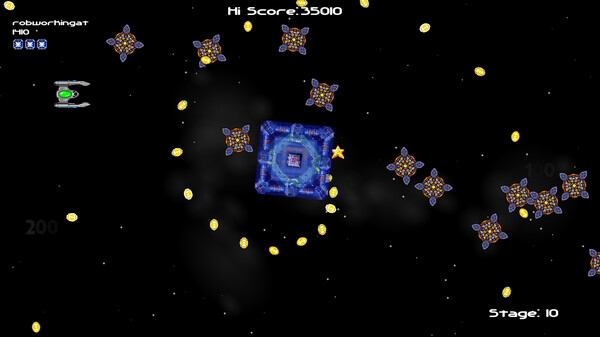 Screenshot of Alpha Squadron gameplay showing in-action mechanics