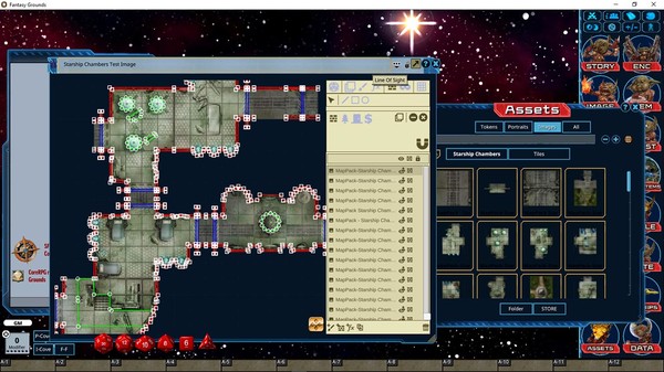 Fantasy Grounds - Pathfinder Map Pack: Starship Chambers screenshot 7