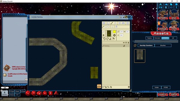 Fantasy Grounds - Pathfinder Map Pack: Starship Chambers