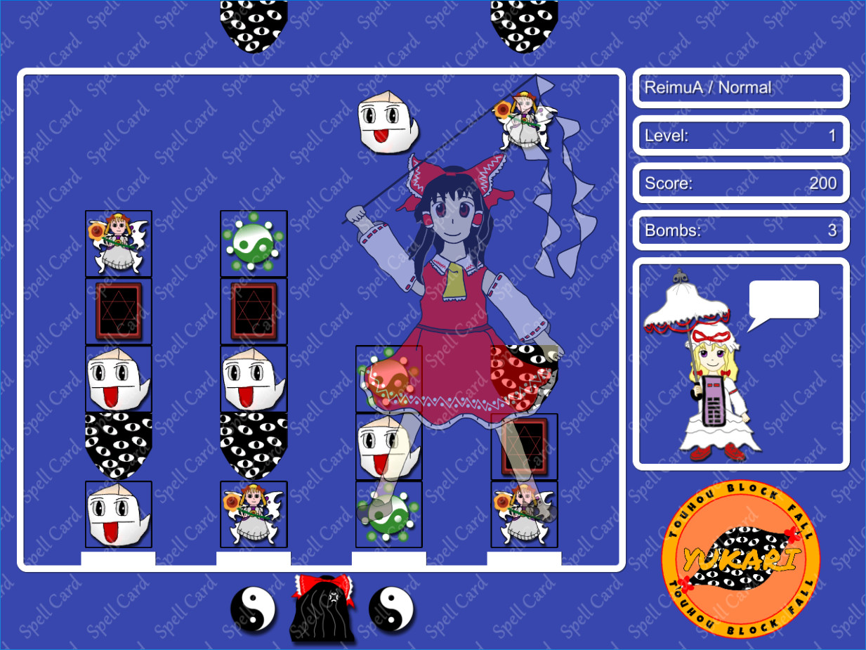 #7. Touhou Block Fall ~ Yukari (Steam) 由: ShmoeSoft