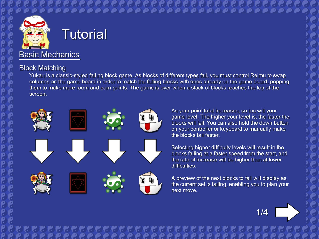 #6. Touhou Block Fall ~ Yukari (Steam) 由: ShmoeSoft