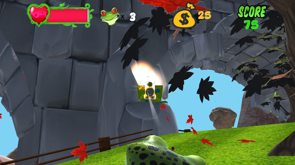 Screenshot z Ribby Rocket