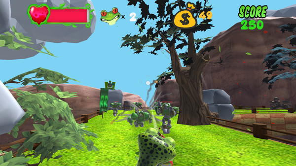 Screenshot z Ribby Rocket