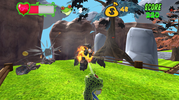 Screenshot z Ribby Rocket