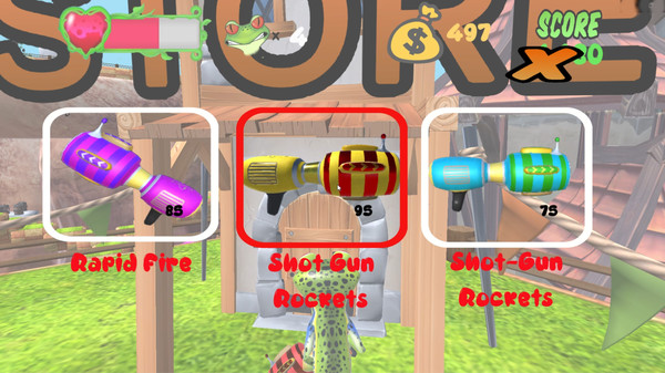 Screenshot z Ribby Rocket