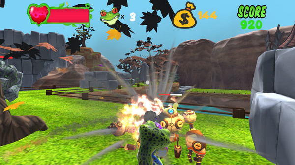 Screenshot z Ribby Rocket