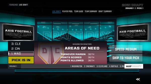 Screenshot z Axis Football 2020