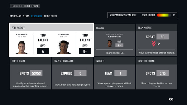 Screenshot z Axis Football 2020