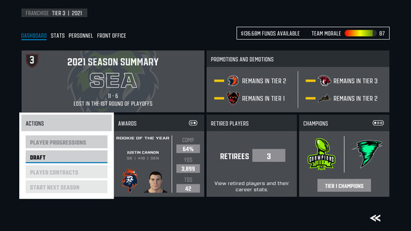 Screenshot z Axis Football 2020